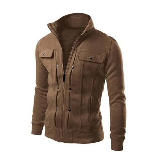 Lucas - Stijlvol Lange Mouw Rits Vest