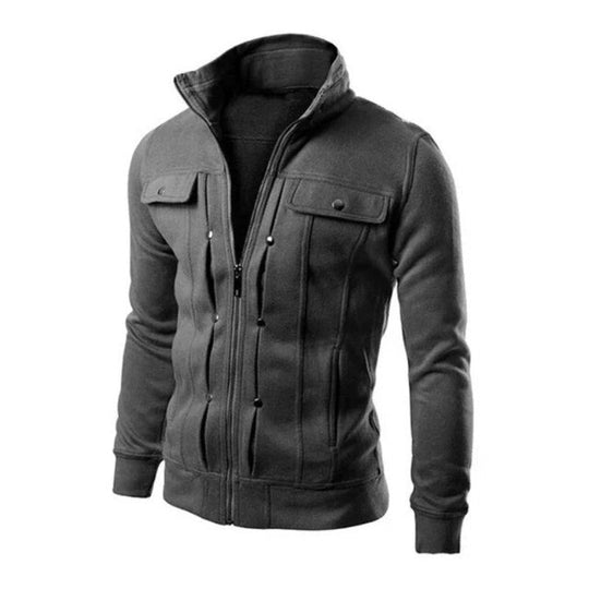 Lucas - Stijlvol Lange Mouw Rits Vest