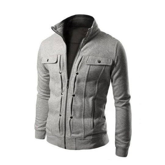Lucas - Stijlvol Lange Mouw Rits Vest