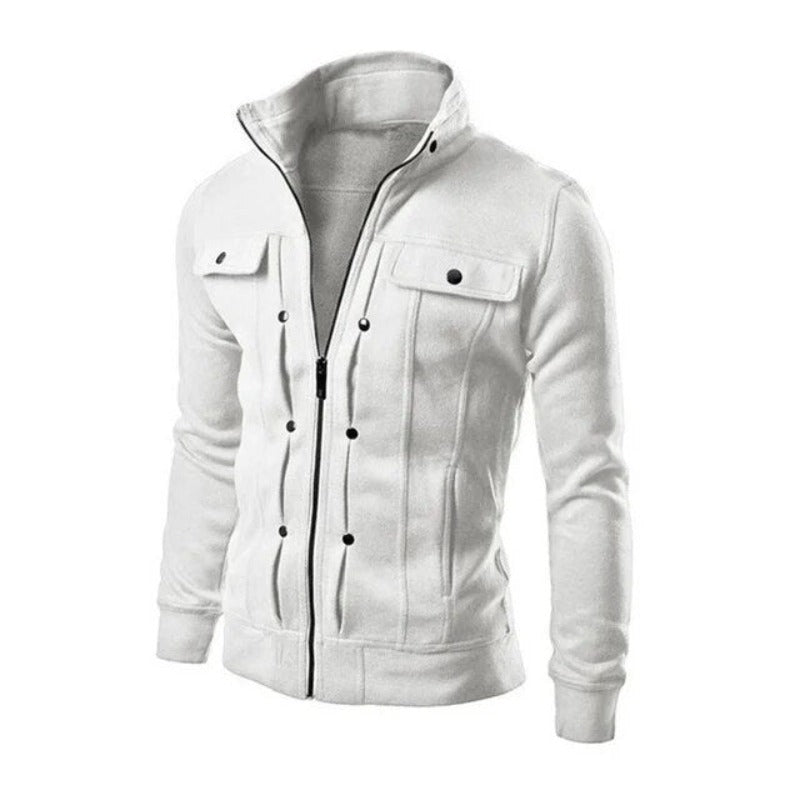 Lucas - Stijlvol Lange Mouw Rits Vest
