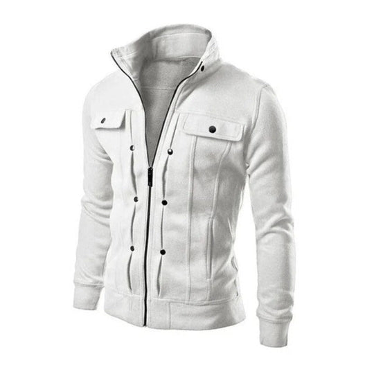 Lucas - Stijlvol Lange Mouw Rits Vest
