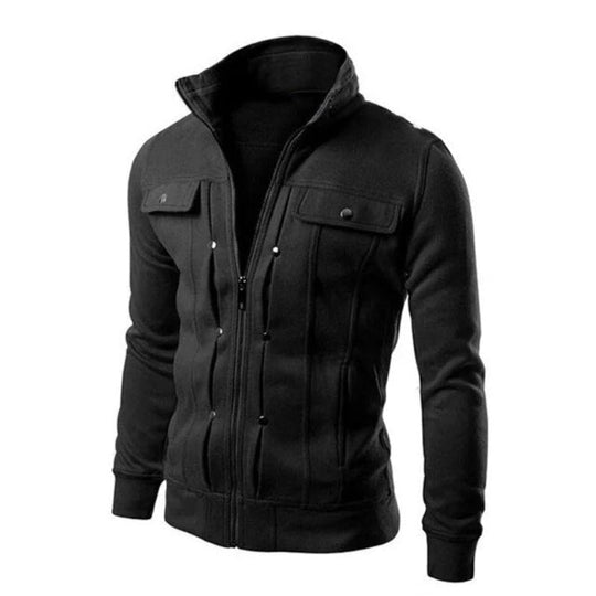 Lucas - Stijlvol Lange Mouw Rits Vest