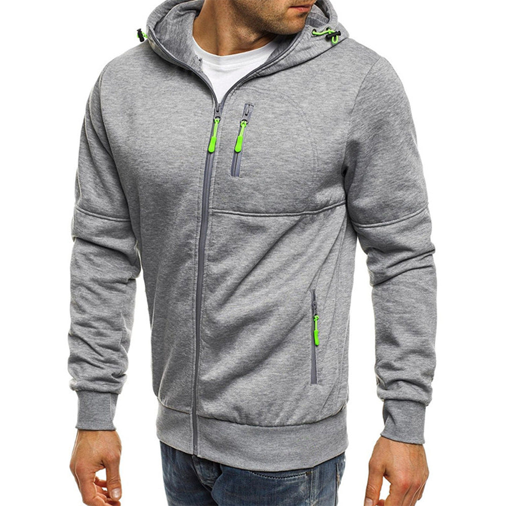David - Stijlvolle Fleece Rits Hoodie