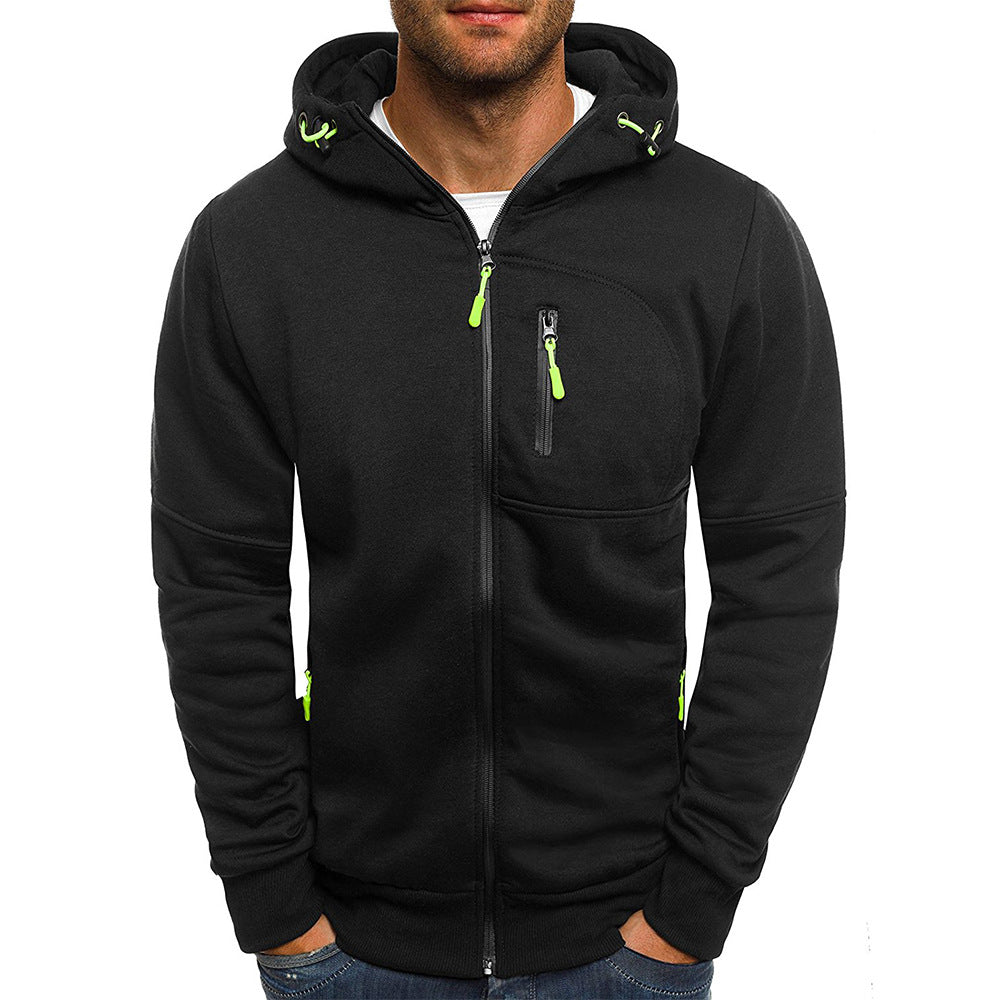 David - Stijlvolle Fleece Rits Hoodie