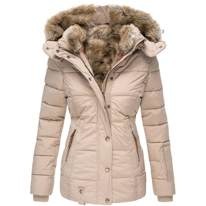 Laura - Stijlvolle Gevoerde Parka Winterjas