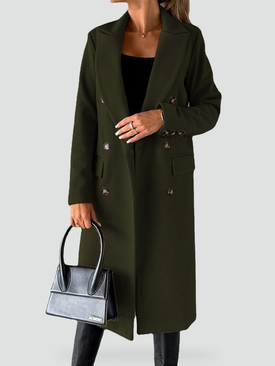 Claire - Elegante Wollen Mantel Winterjas