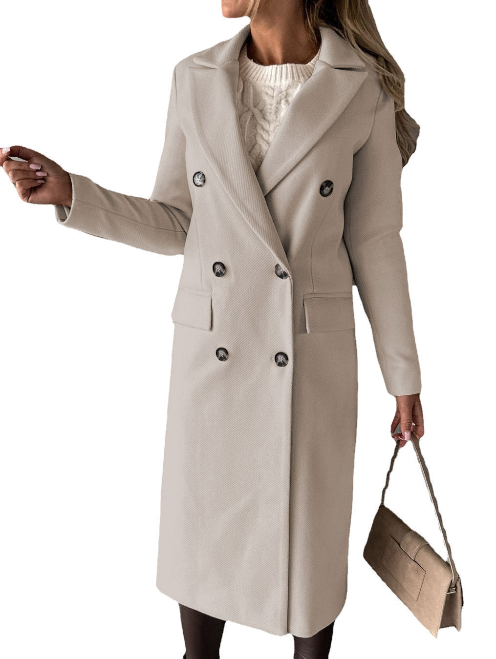Claire - Elegante Wollen Mantel Winterjas