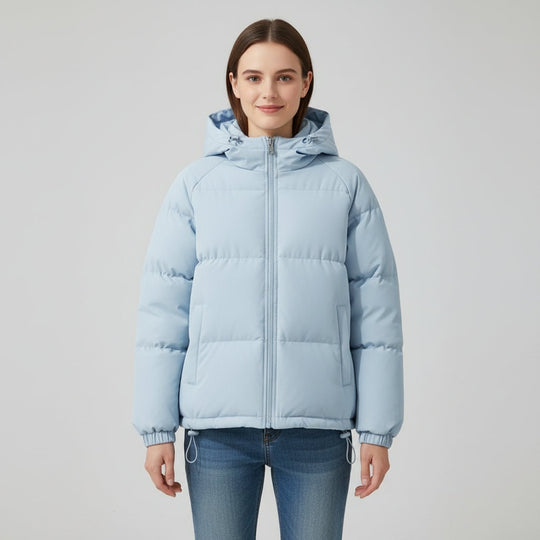 Annemarie - Elegante Korte Gewatteerde Winterjas