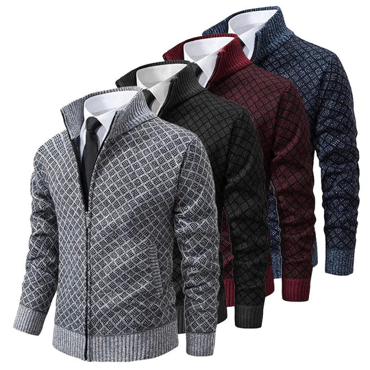 Mason - Klassiek Gebreid Rits Vest