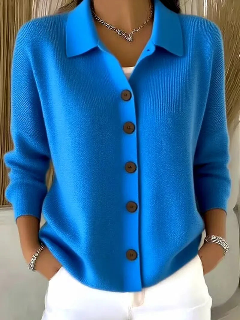 Nicole - Elegant Gebreid Knopen Vest