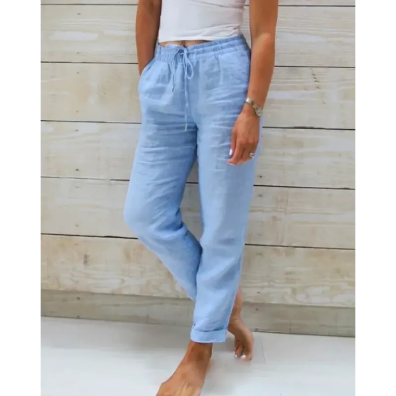 Emma - Linnen broek dames