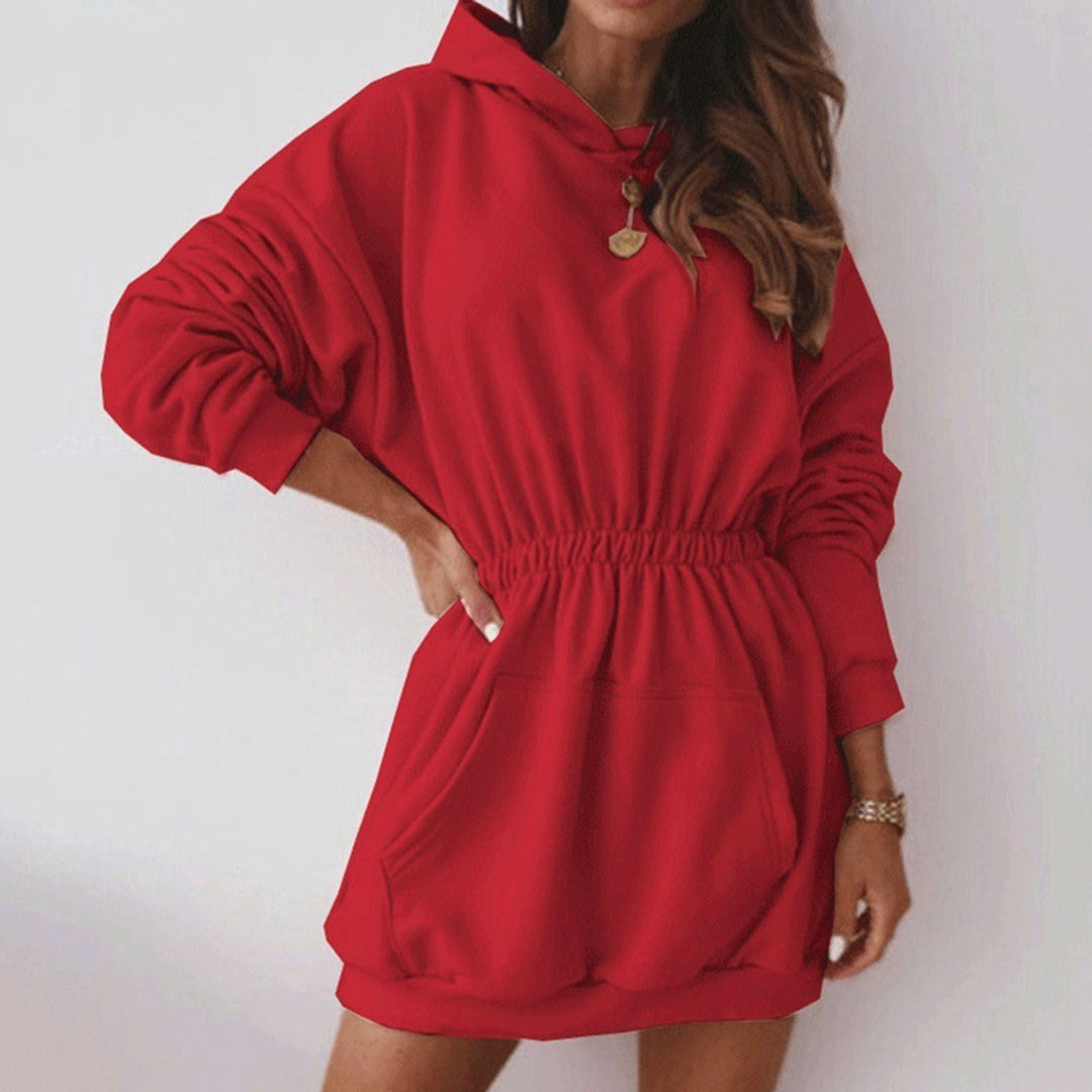 Lotte - Hoodie Mini Jurk - Casual Chic met Capuchon - Dames-1