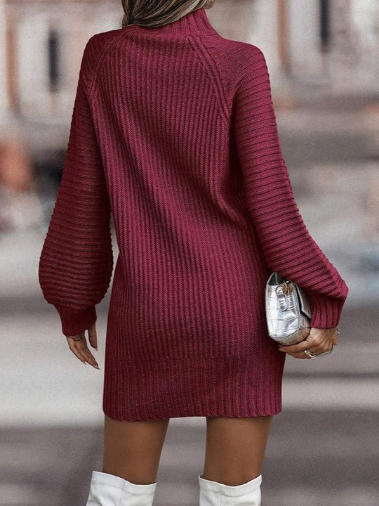 Sophie - Turtleneck Jurk - Stijlvol en Knus - Dames-3