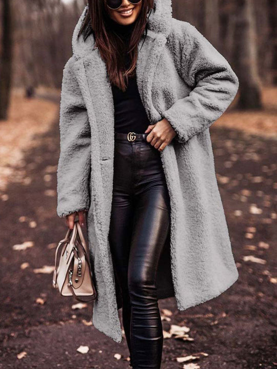 Sandra - Stijlvolle Oversized Teddy Winterjas
