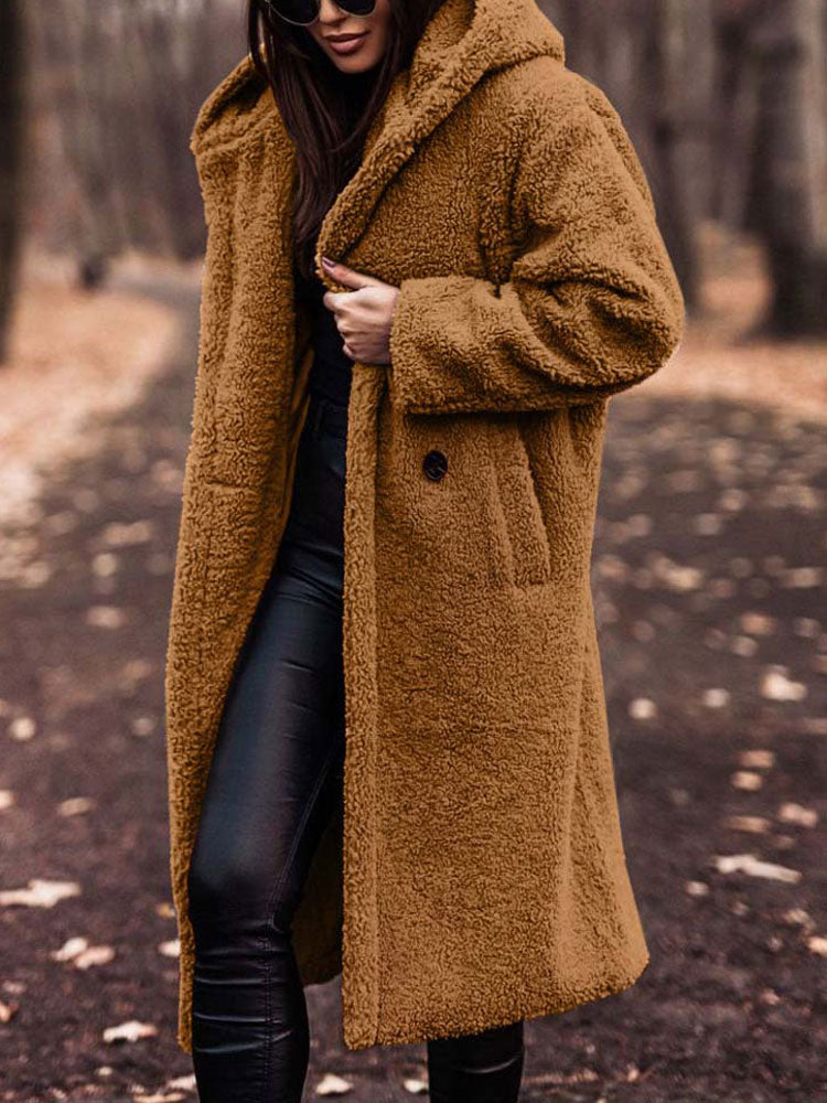 Sandra - Stijlvolle Oversized Teddy Winterjas