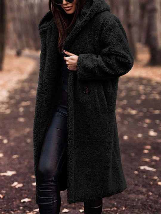 Sandra - Stijlvolle Oversized Teddy Winterjas