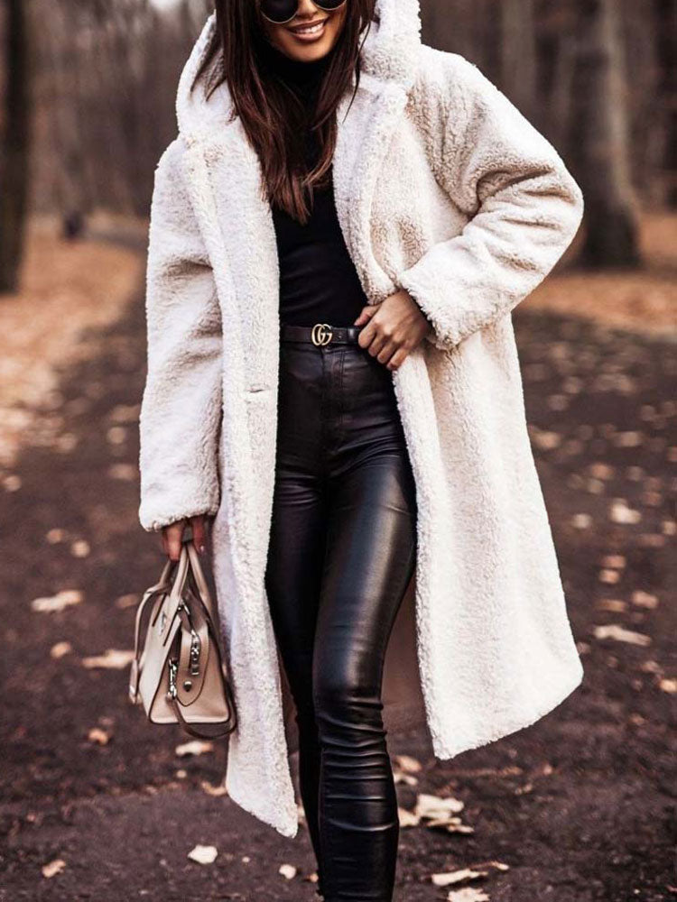 Sandra - Stijlvolle Oversized Teddy Winterjas