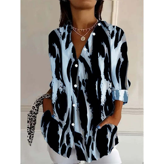 Dames Blouse Met Zebra Print Stijlvol - Emma
