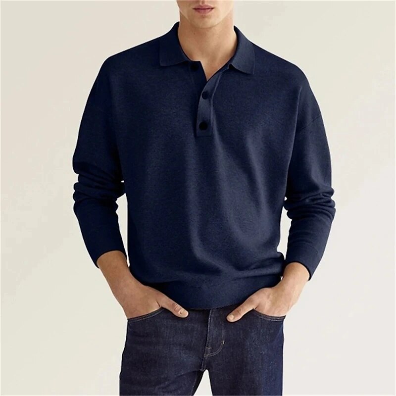 Liam - Heren polo lange mouw