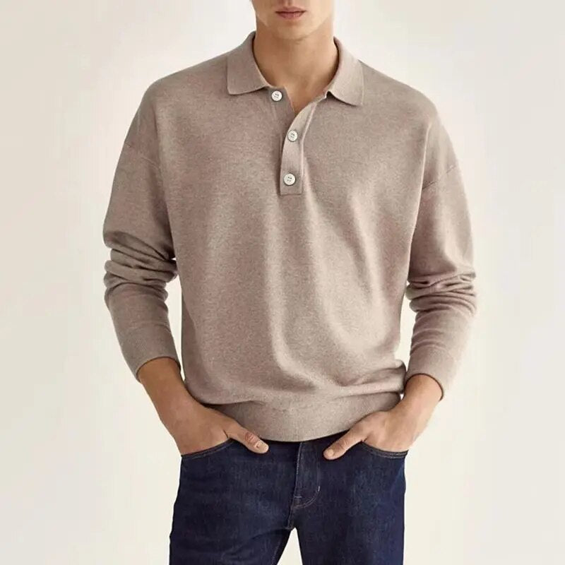 Liam - Heren polo lange mouw