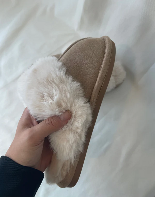 Mila – Beige teddybeerschoenen, stijlvol en warm voor dagelijks gebruik