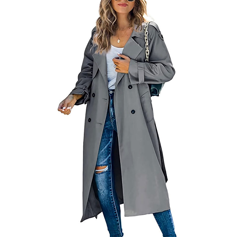 Zara - Trenchcoat Lang Elegant Dames
