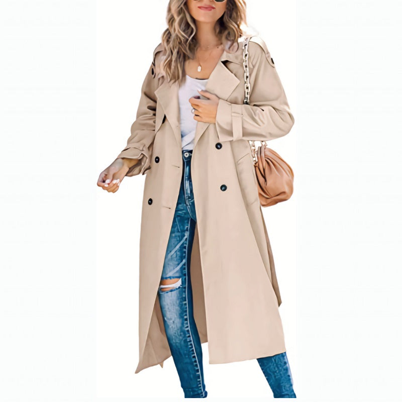 Zara - Trenchcoat Lang Elegant Dames