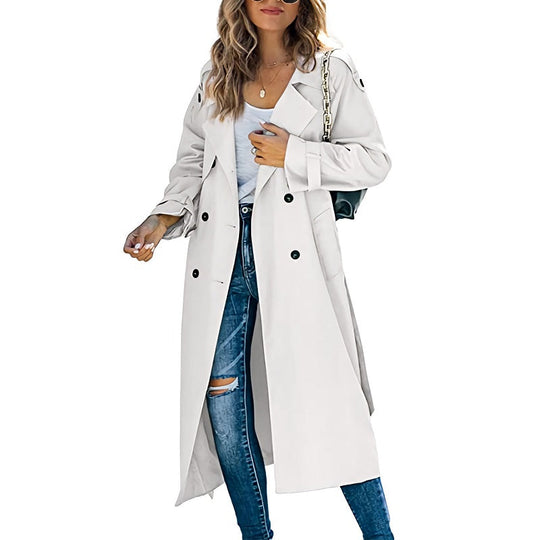 Zara - Trenchcoat Lang Elegant Dames
