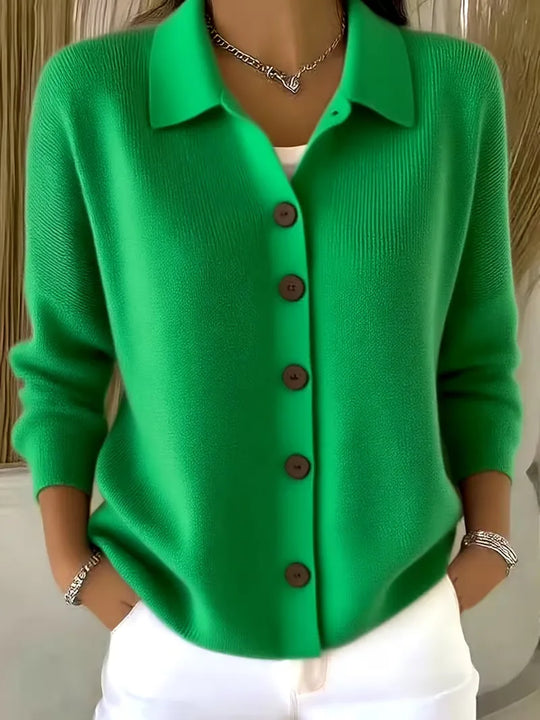 Nicole - Elegant Gebreid Knopen Vest
