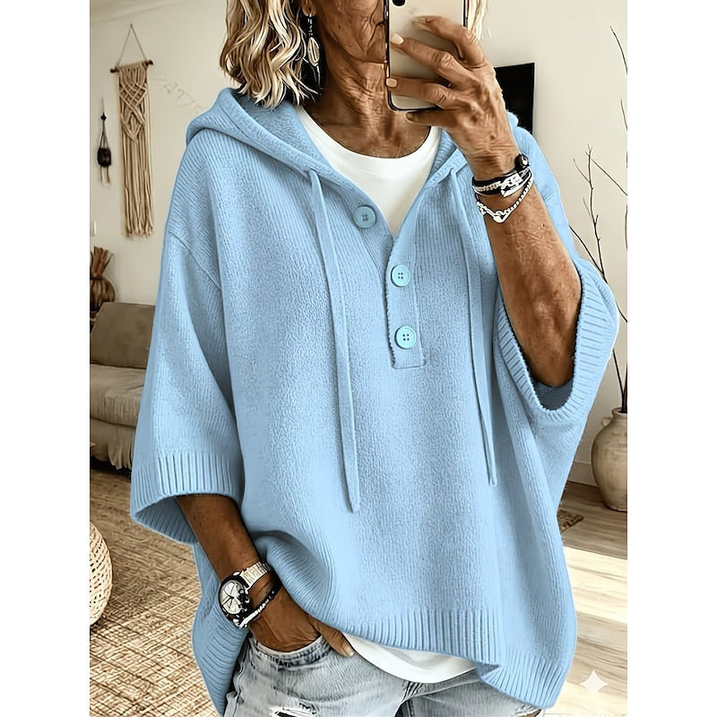 Catherine - Stijlvolle Oversized Gebreide Hoodie