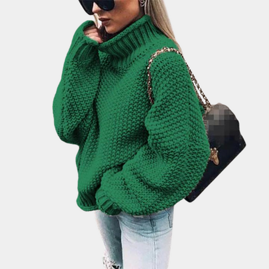 Fleur - Stijlvolle Warme Oversized Gebreide Coltrui