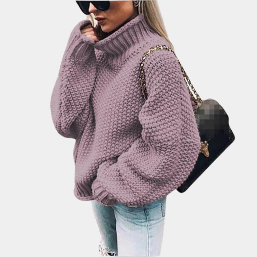 Fleur - Stijlvolle Warme Oversized Gebreide Coltrui