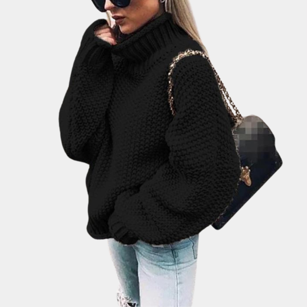 Fleur - Stijlvolle Warme Oversized Gebreide Coltrui