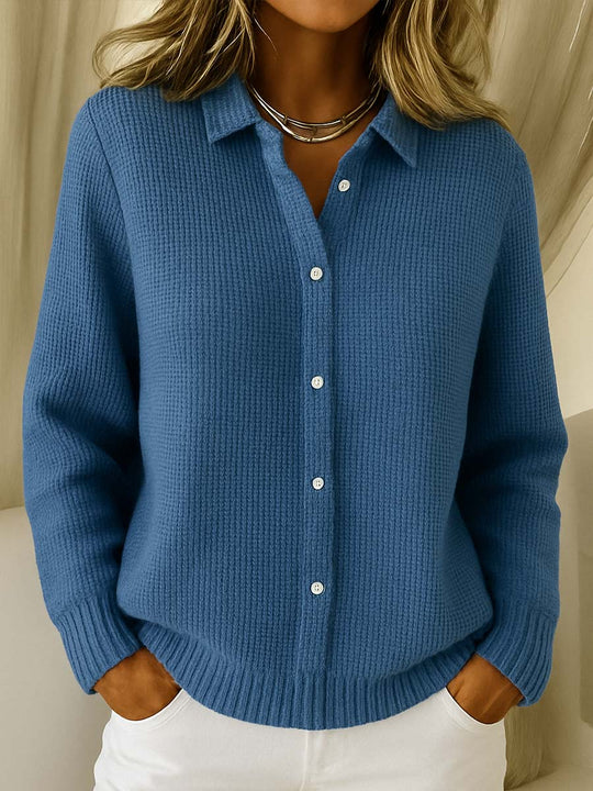 Renate - Elegant Oversized Knopen Vest