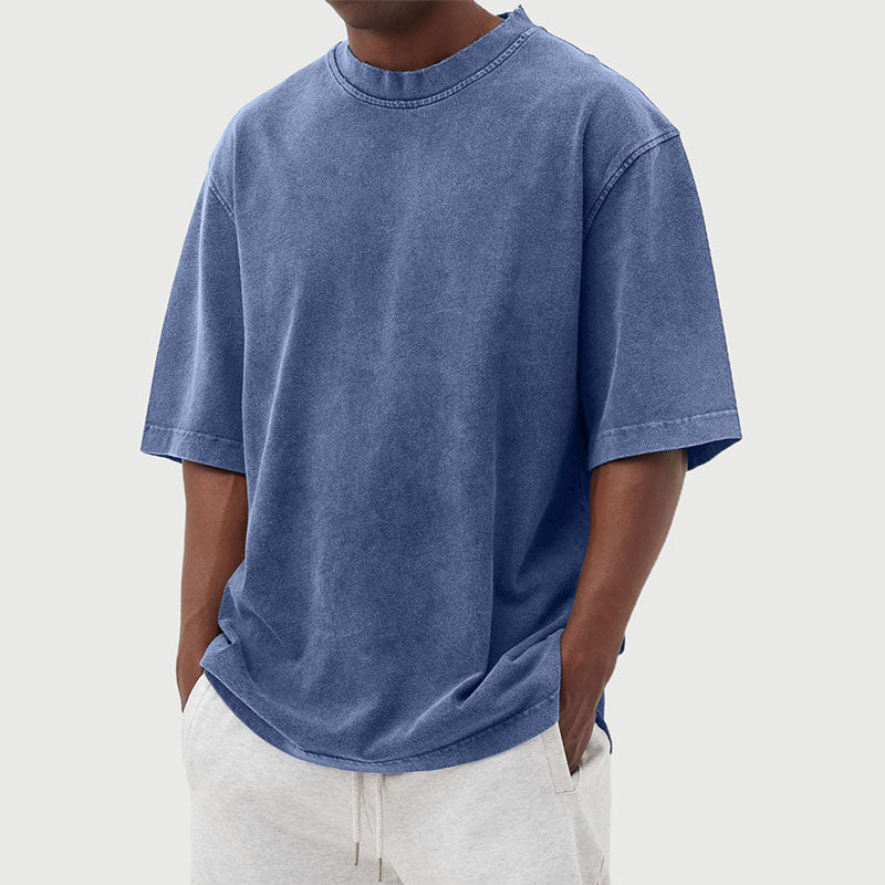 Milo - Oversized Vintage Washed T-Shirt Heren