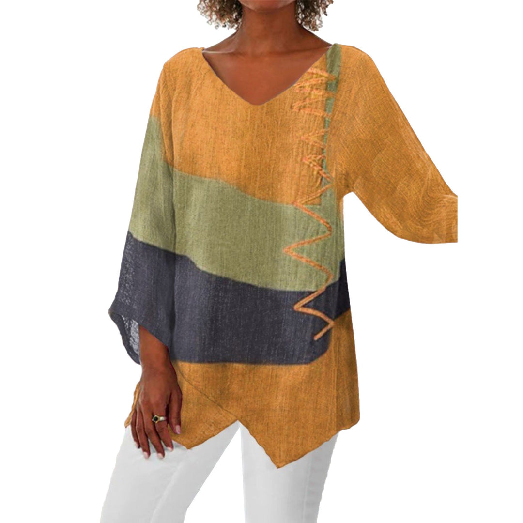 Zara - Luchtige Linnen Tuniek Blouse Lang Dames