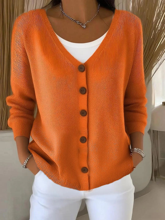 Rachel - Elegant Gebreid Knopen Vest