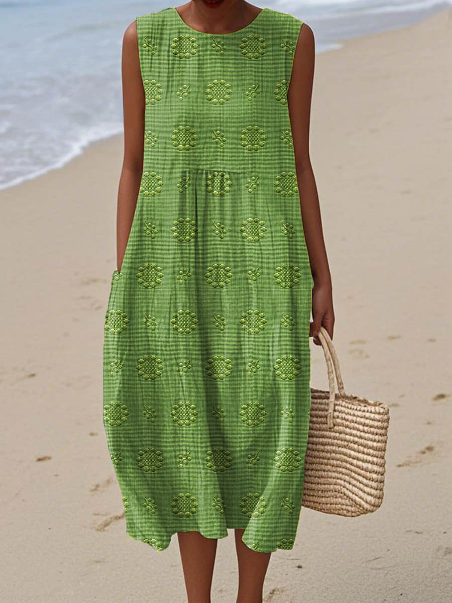 Vintage Jurk Dames Met Bloemendetails - Zara