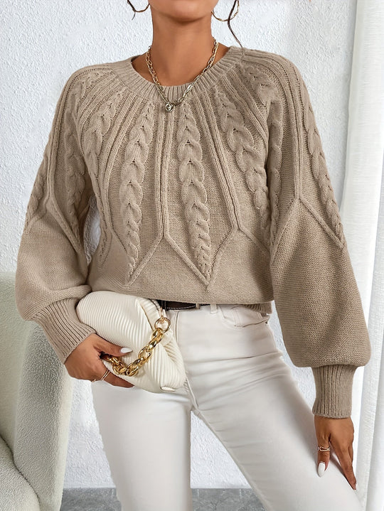 Louise - Elegante Oversized Kabel Trui