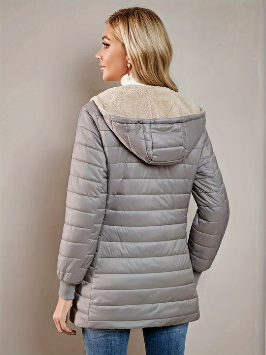 Esther - Elegante Lange Gewatteerde Jas