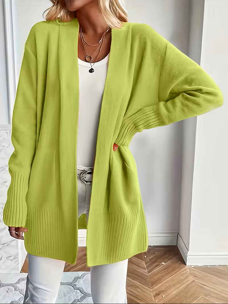 Ellen - Elegant Oversized Ribgebreid Vest