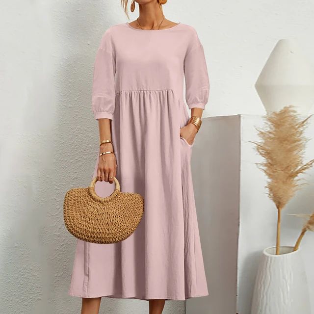 Marion - Comfortabele Midi Zomerjurk