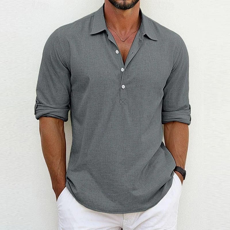 Cristian - Casual Linnen Polo Heren