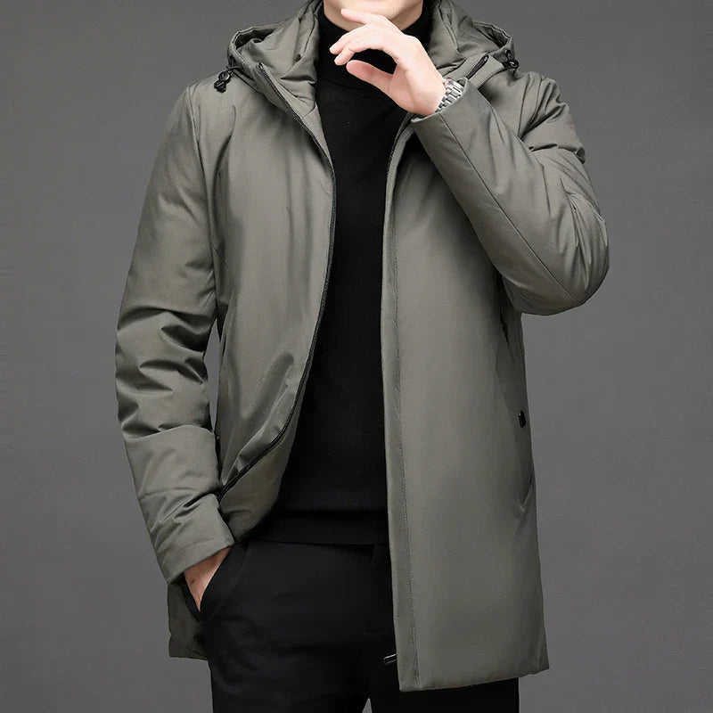 Scott - Moderne Lange Gewatteerde Parka Winterjas