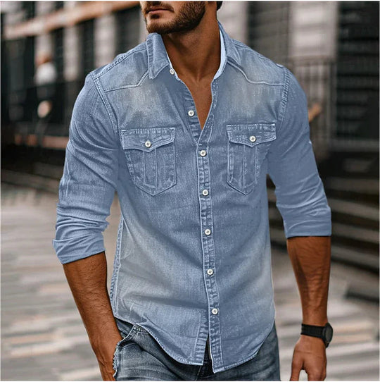 Alejandro - Stoer Denim Overhemd Heren