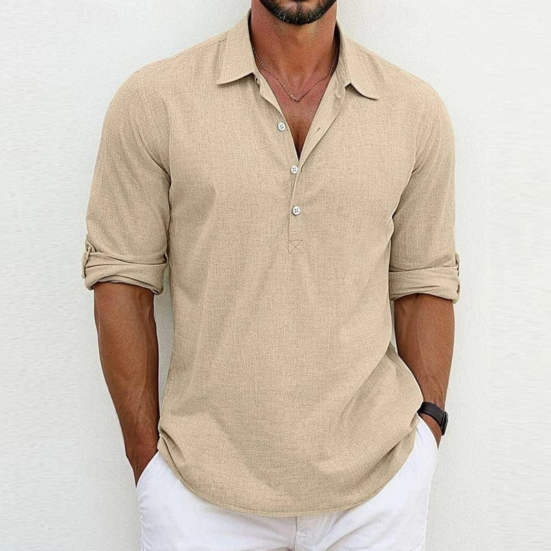 Cristian - Casual Linnen Polo Heren