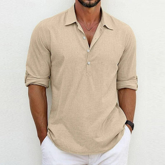 Cristian - Casual Linnen Polo Heren