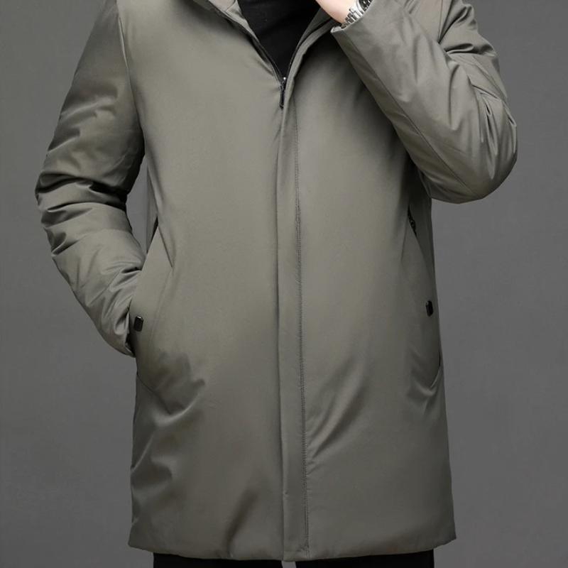 Scott - Moderne Lange Gewatteerde Parka Winterjas