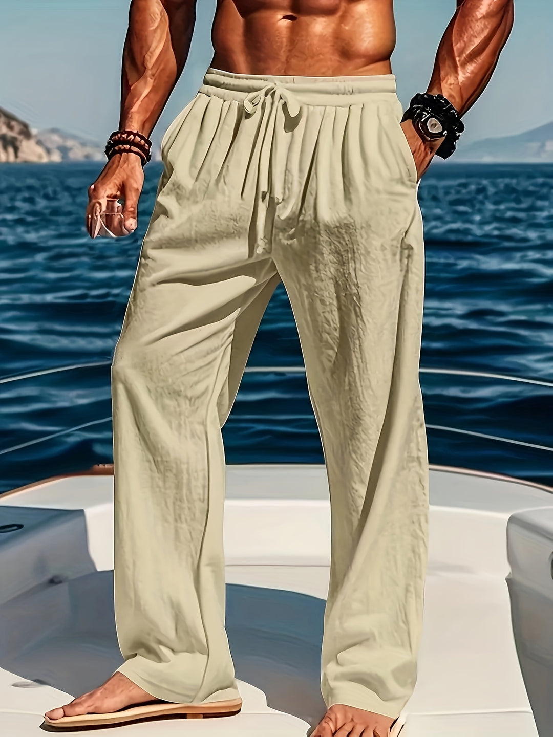 Cole - Casual Linnen Broek Heren