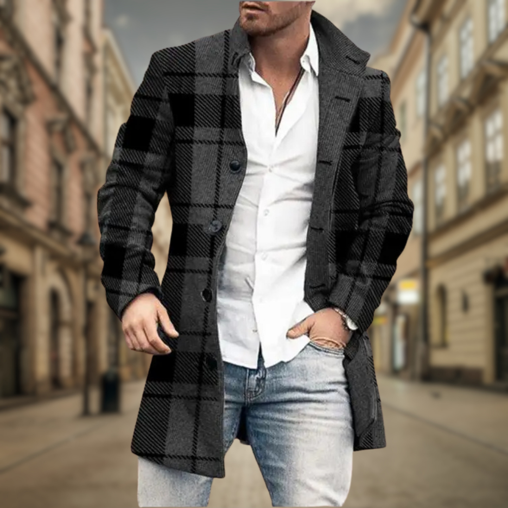 Cristiano - Klassieke Lange Wollen Winterjas